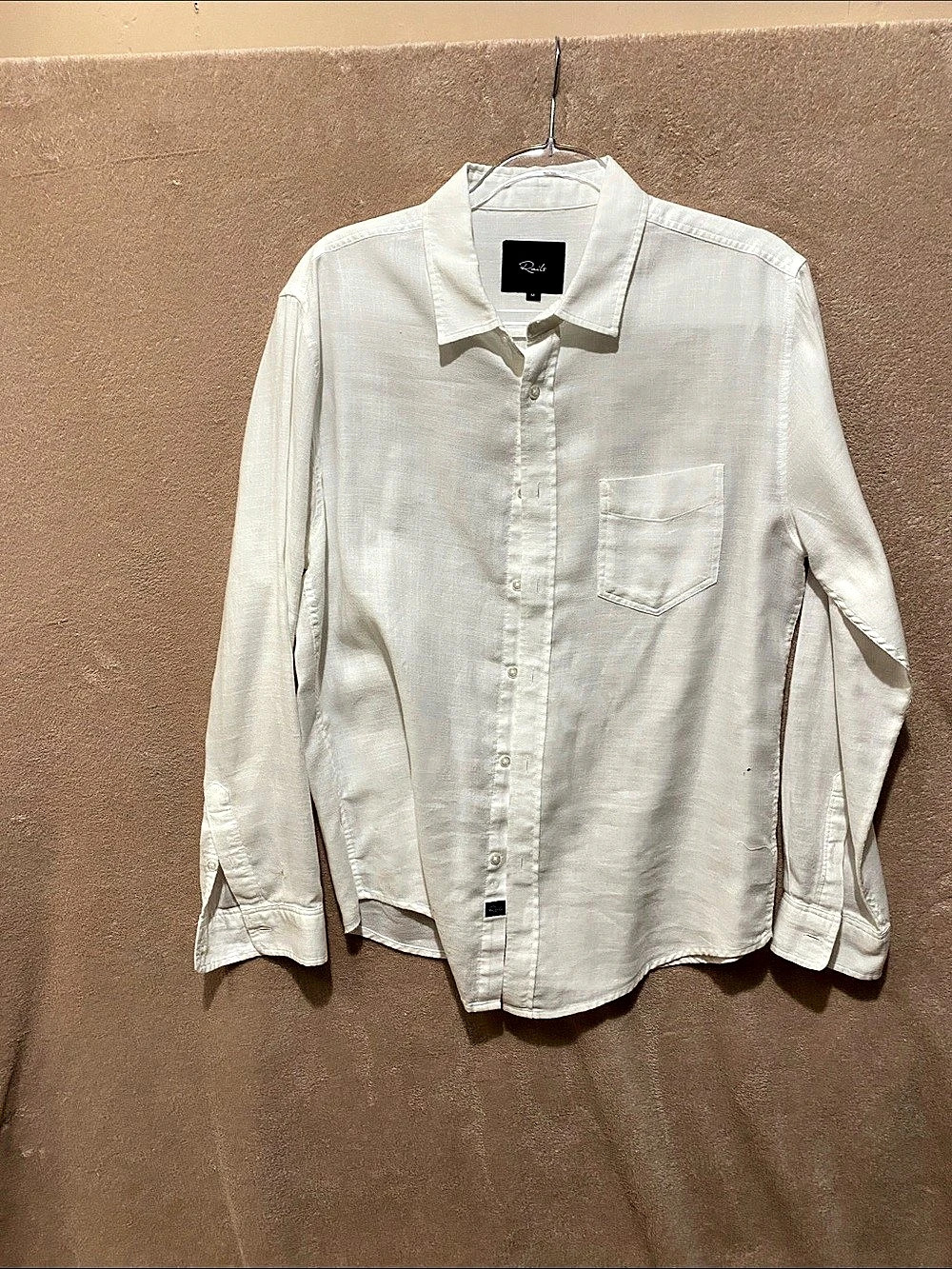 Rails Linen Button Down Shirt Size Medium